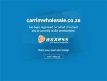 Tablet Screenshot of carrimwholesale.co.za